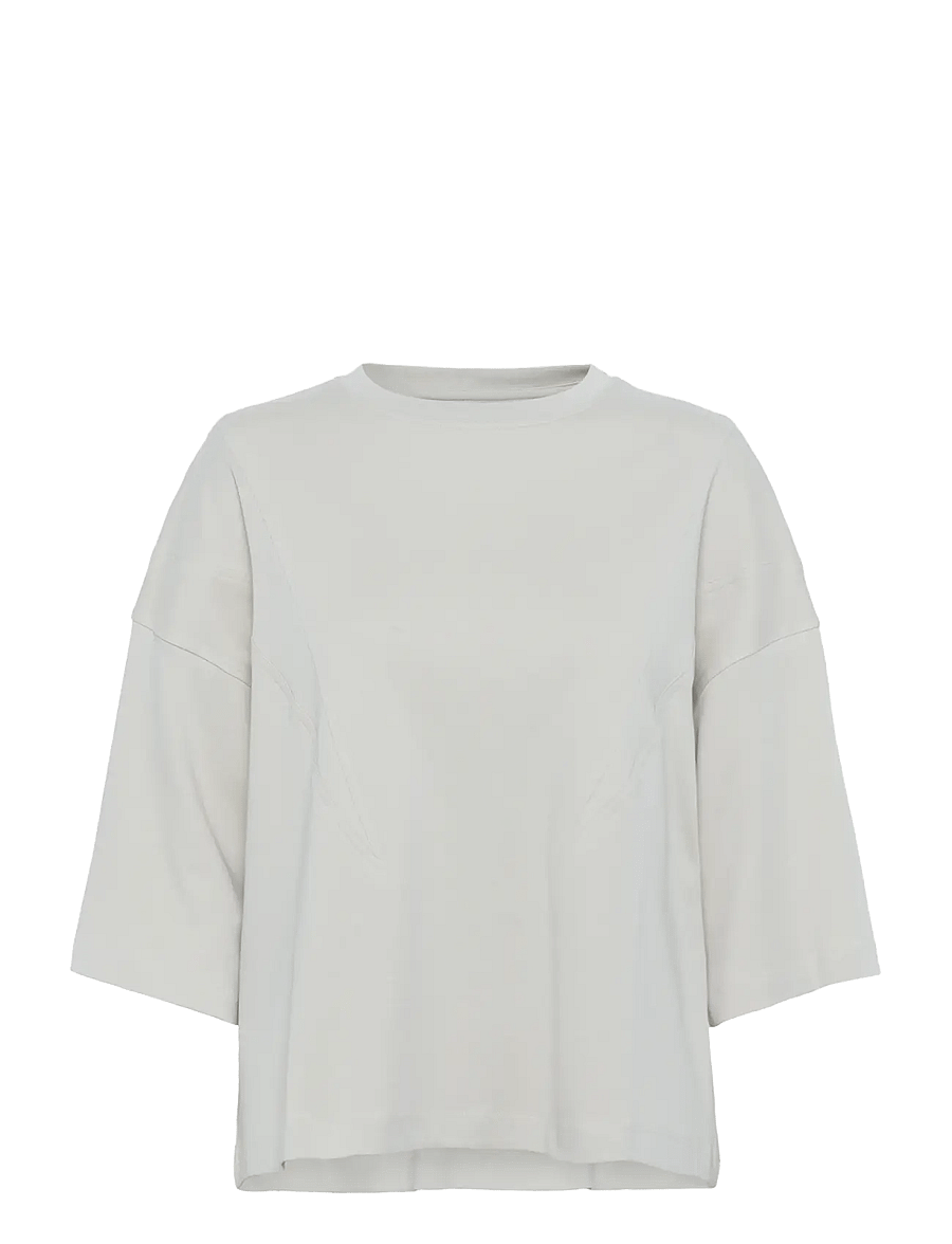 Karen By Simonsen - KBBristol Tee - t-shirts - pumice stone - 1