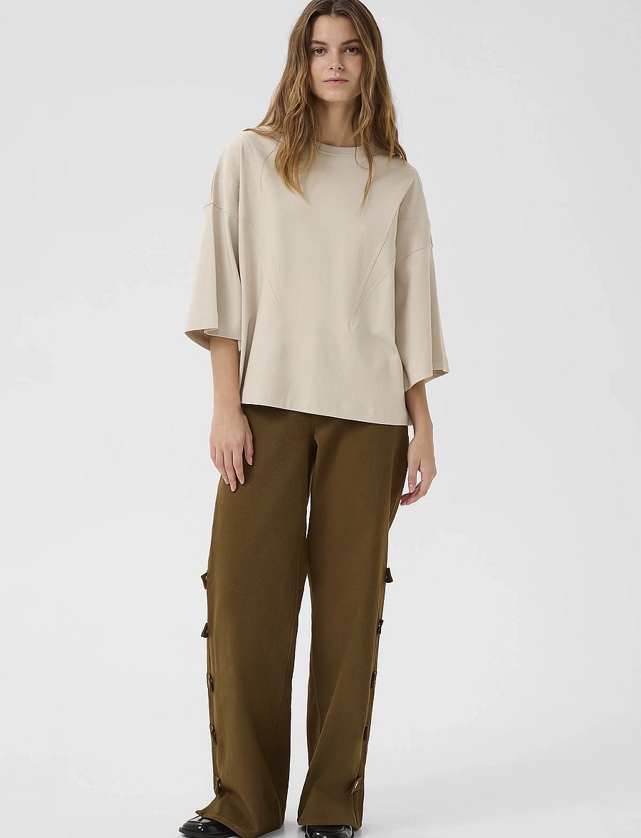 Karen By Simonsen - KBBristol Tee - t-shirts - pumice stone - 3