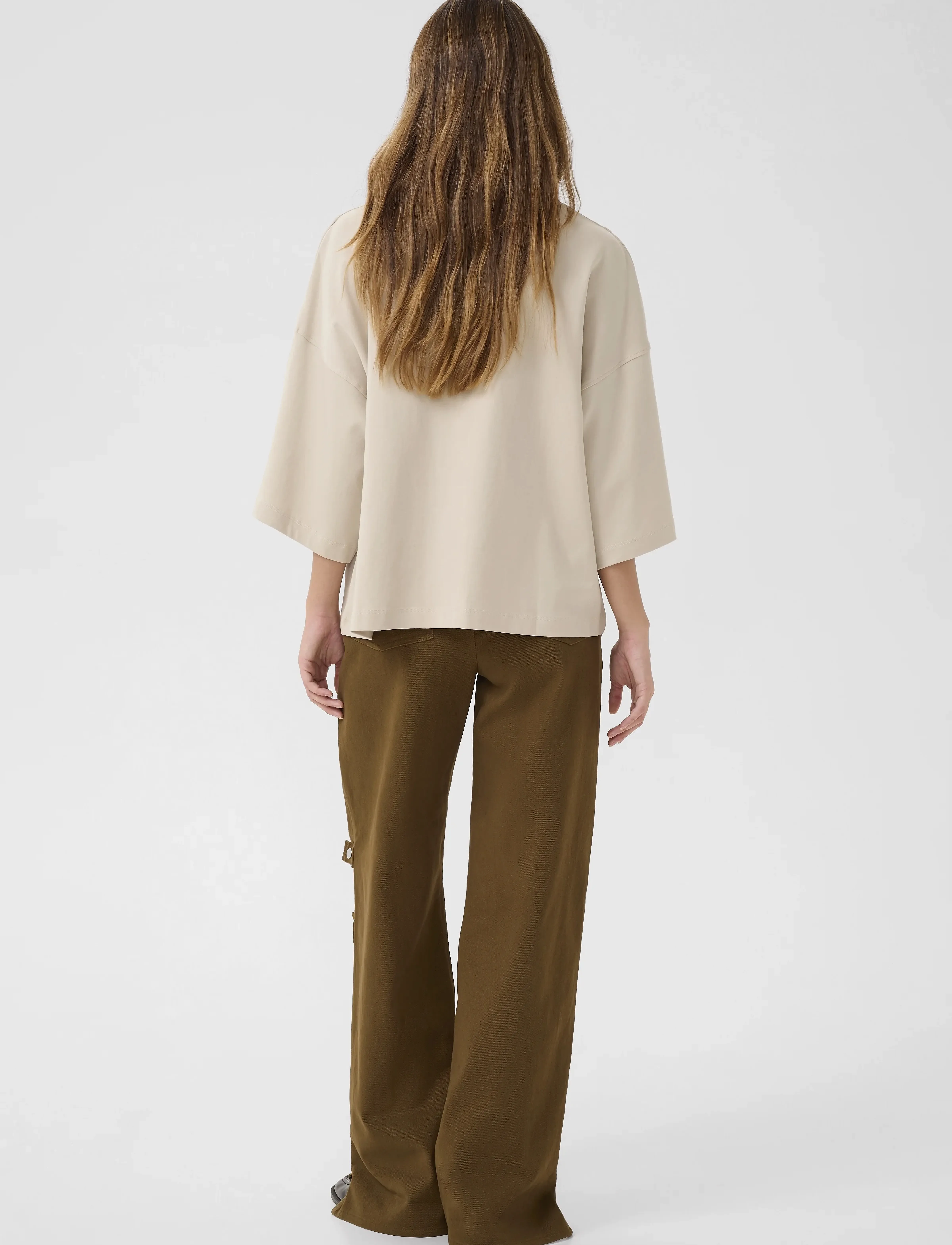 Karen By Simonsen - KBBristol Tee - laveste priser - pumice stone - 4