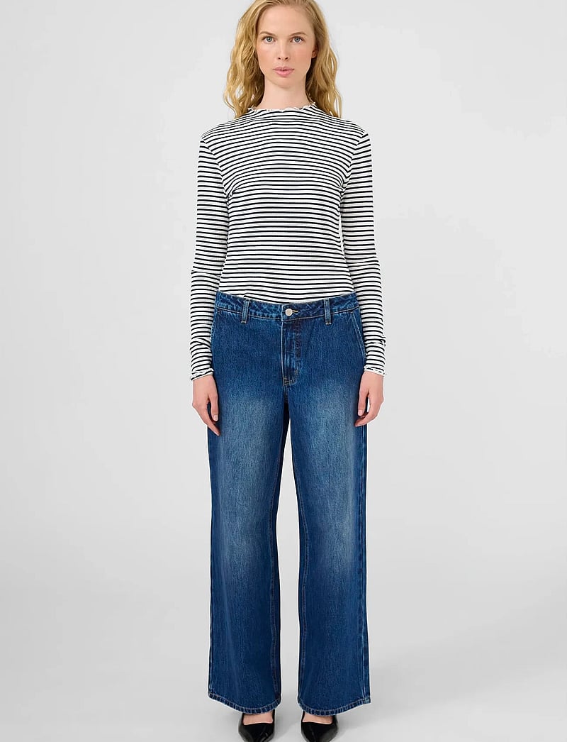 Karen By Simonsen - KBBonnie Jeans - laia säärega teksad - dark blue denim - 3