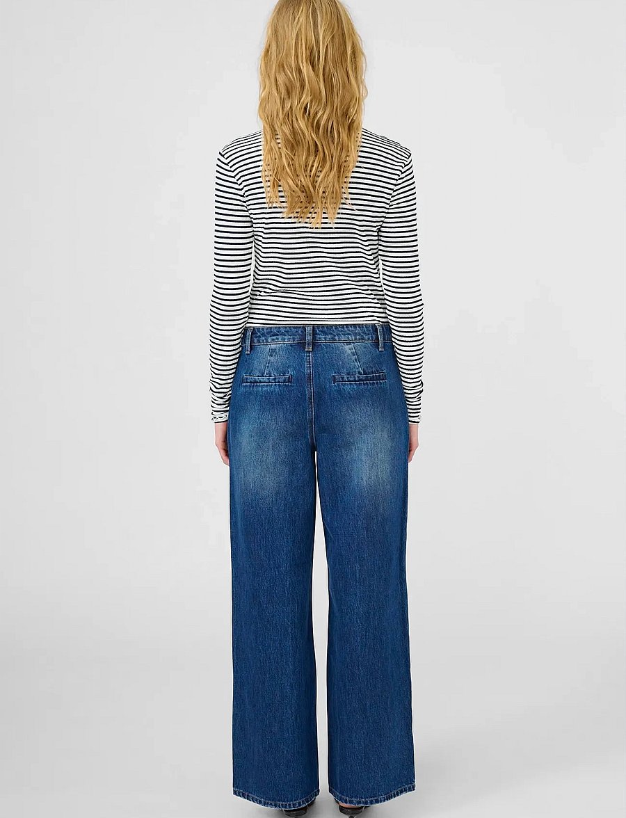 Karen By Simonsen - KBBonnie Jeans - hosen mit weitem bein - dark blue denim - 4