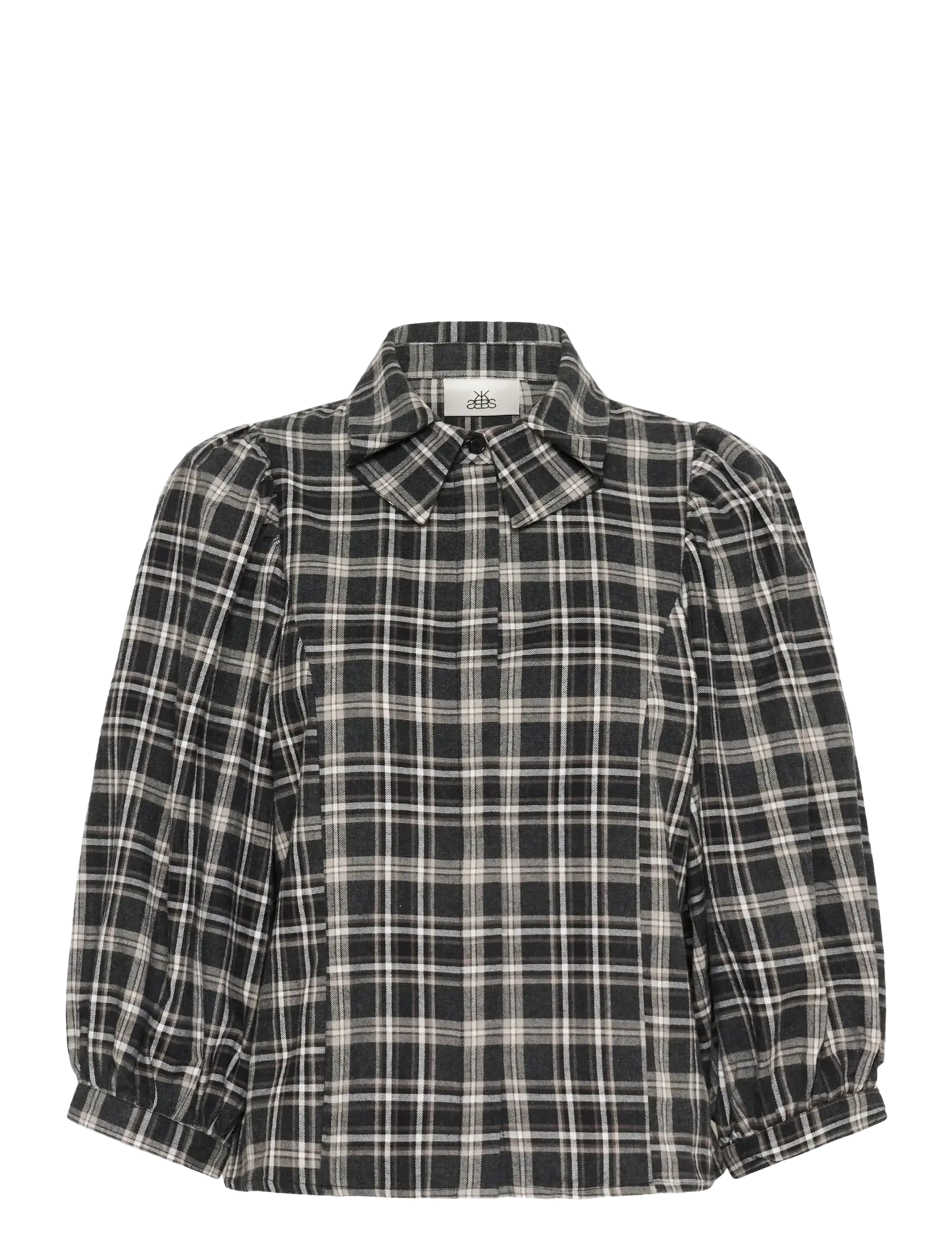 Karen By Simonsen KBBelis Frosty Blouse - Bluser - THUNDERSTORM CHECK / black