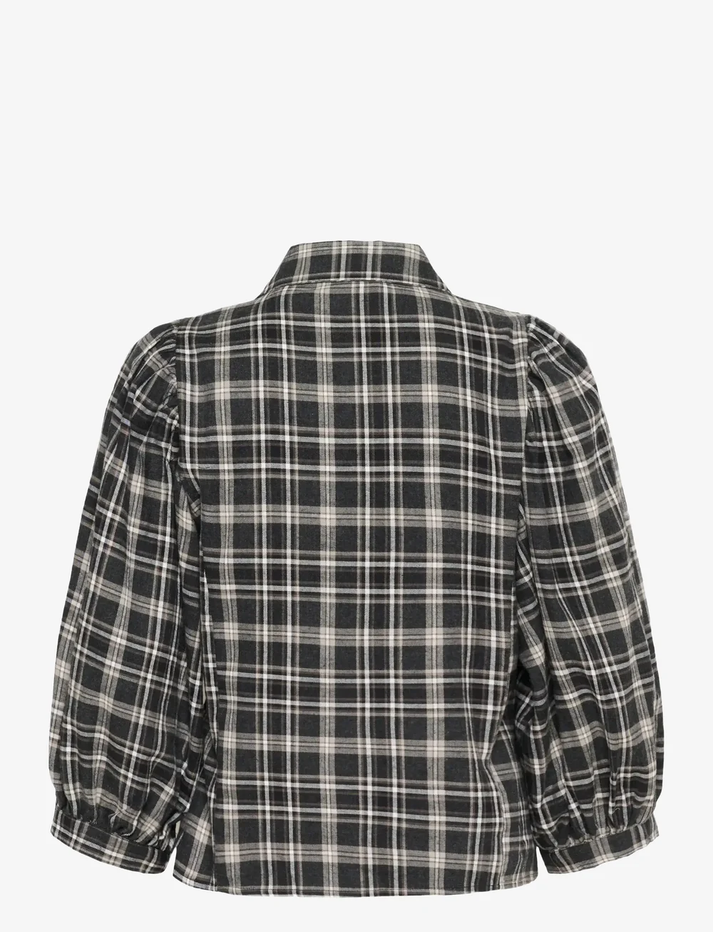 Karen By Simonsen - KBBelis Frosty Blouse - long-sleeved shirts - thunderstorm check - 2