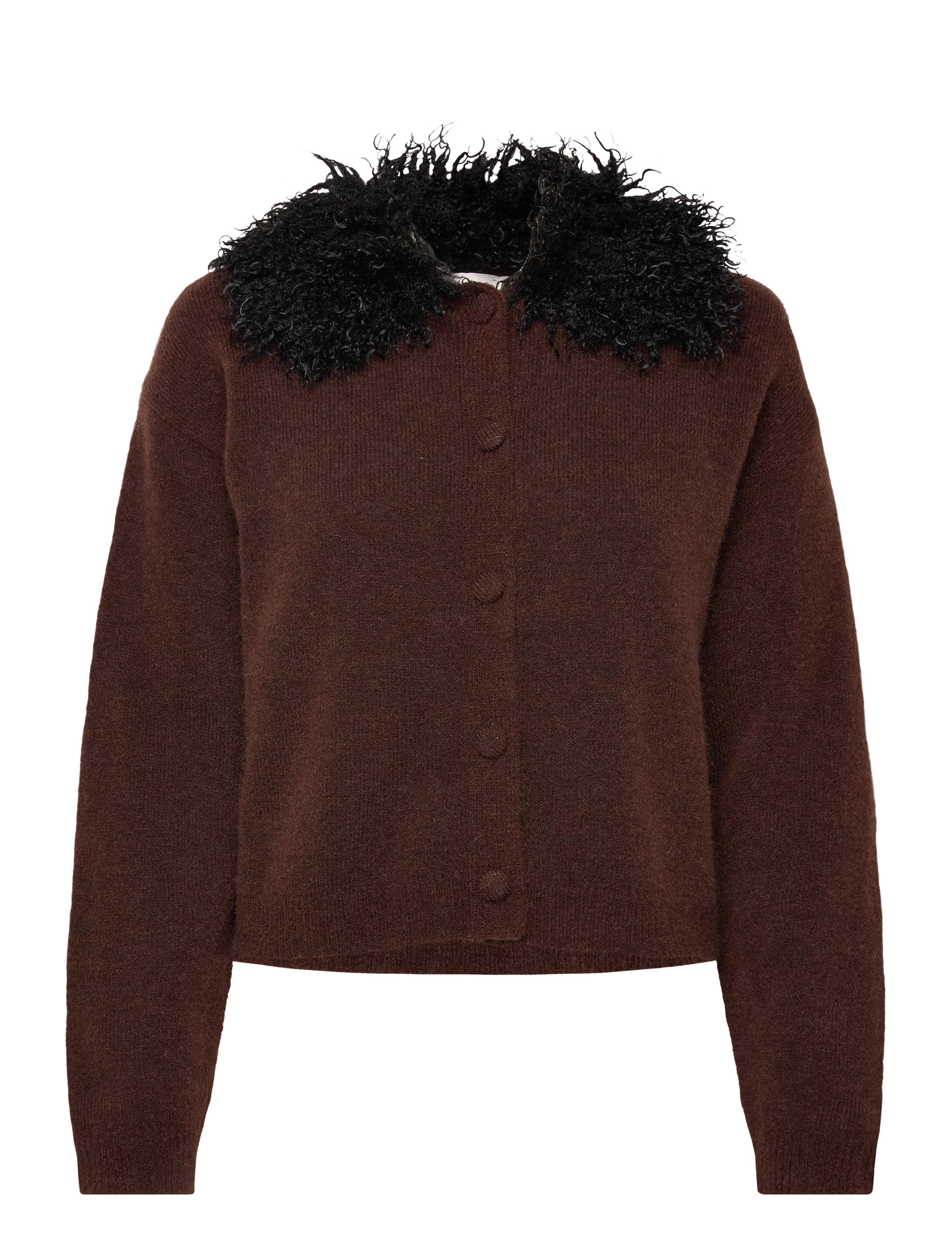 Karen By Simonsen Kbbelinda Cardigan, XS, Brown, Strik > Cardigans, Dame