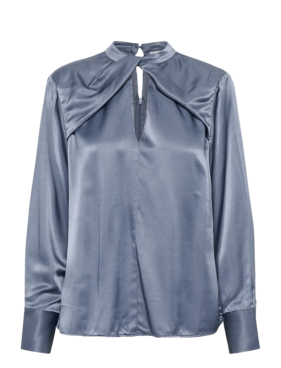 Karen By Simonsen - KBBlanca Drapey Shirt - folkstone gray - 0