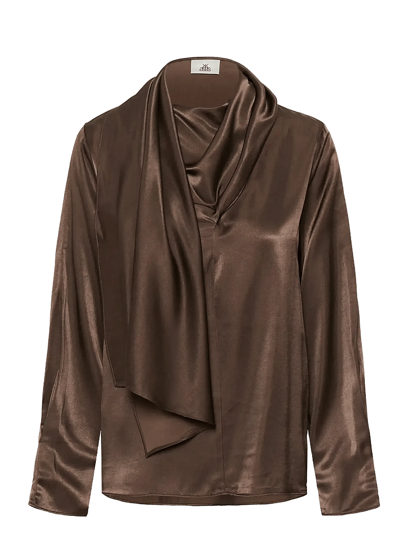 Karen By Simonsen - KBBlanca Blouse - pikkade varrukatega pluusid - bracken - 1