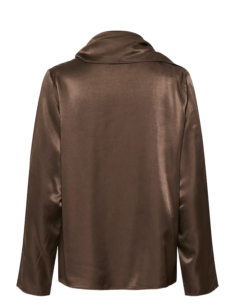 Karen By Simonsen - KBBlanca Blouse - pikkade varrukatega pluusid - bracken - 2