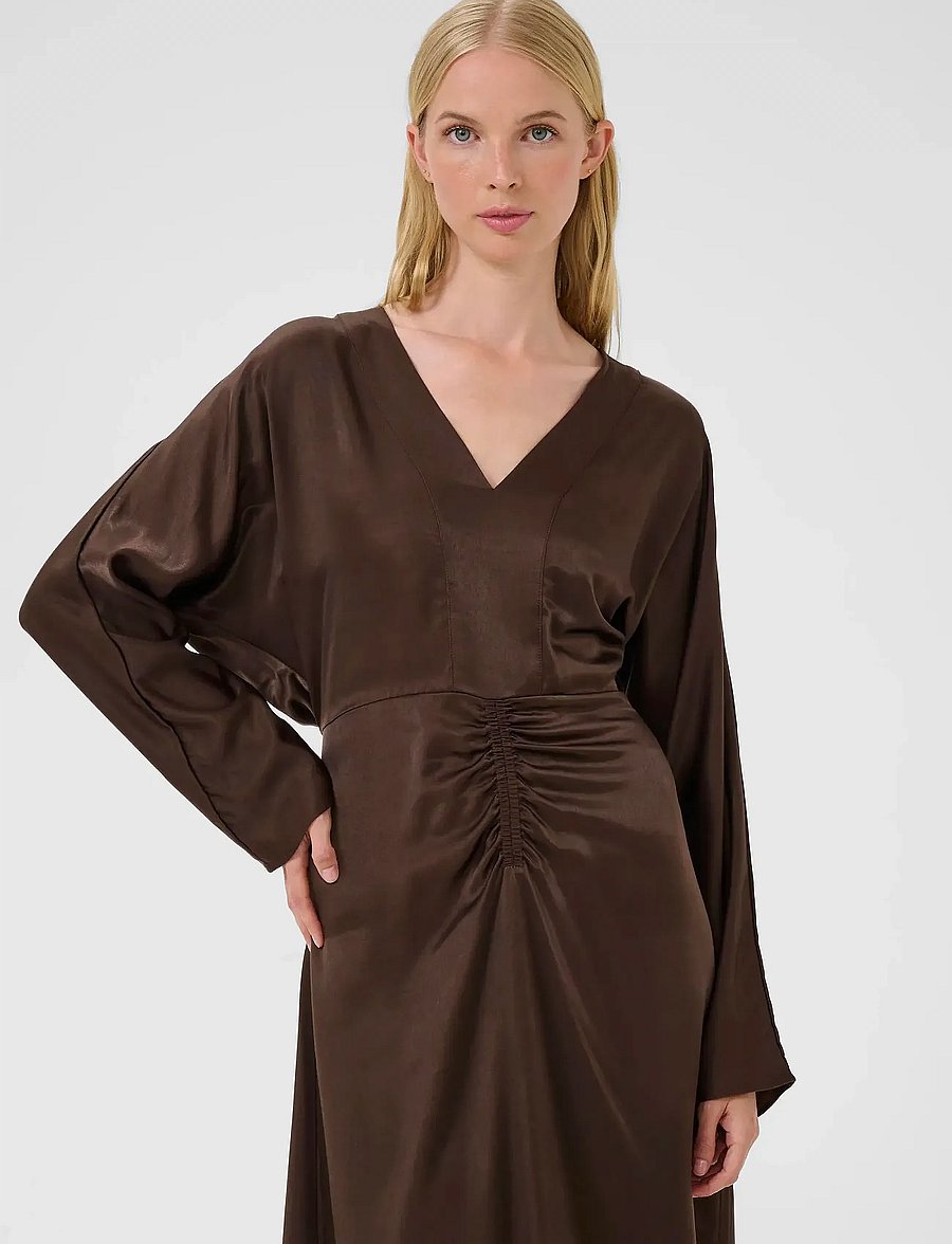 Karen By Simonsen - KBBlanca Long Dress - sukienki koktajlowe - bracken - 0