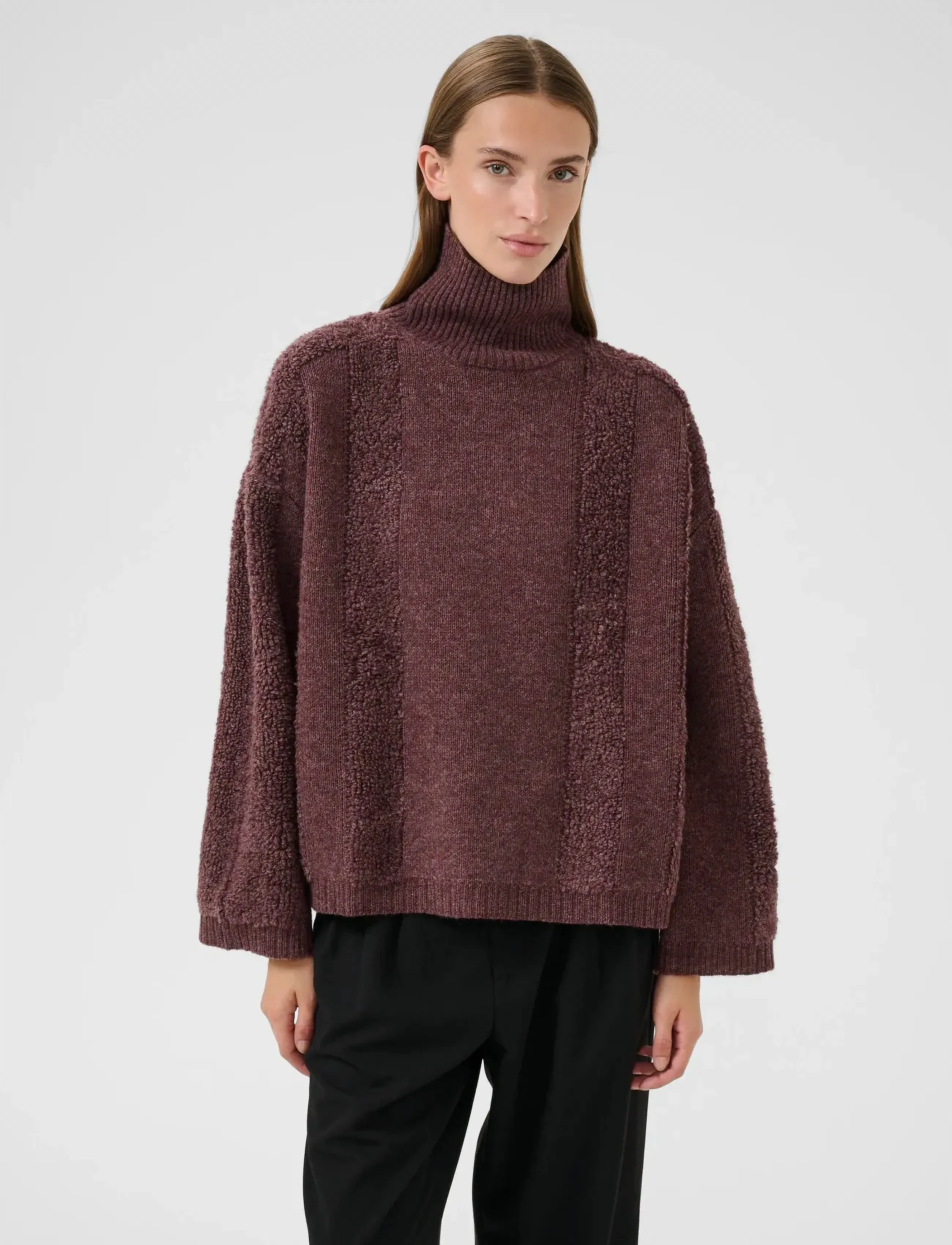 Karen By Simonsen - KBBiancamaria T'Neck - gebreide truien - huckleberry - 3