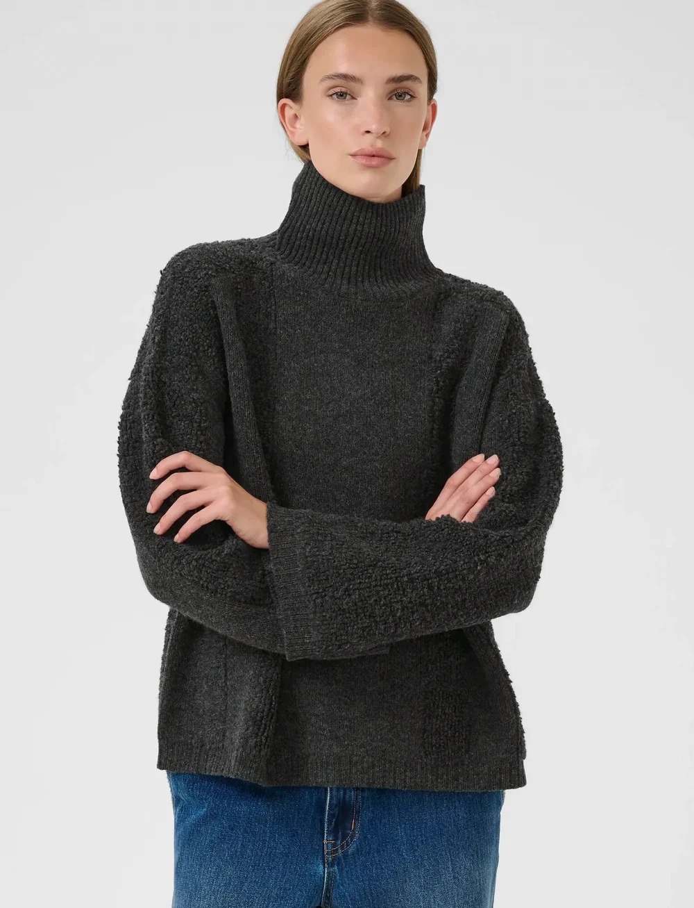 Karen By Simonsen - KBBiancamaria T'Neck - sviitrid - medium grey melange - 0