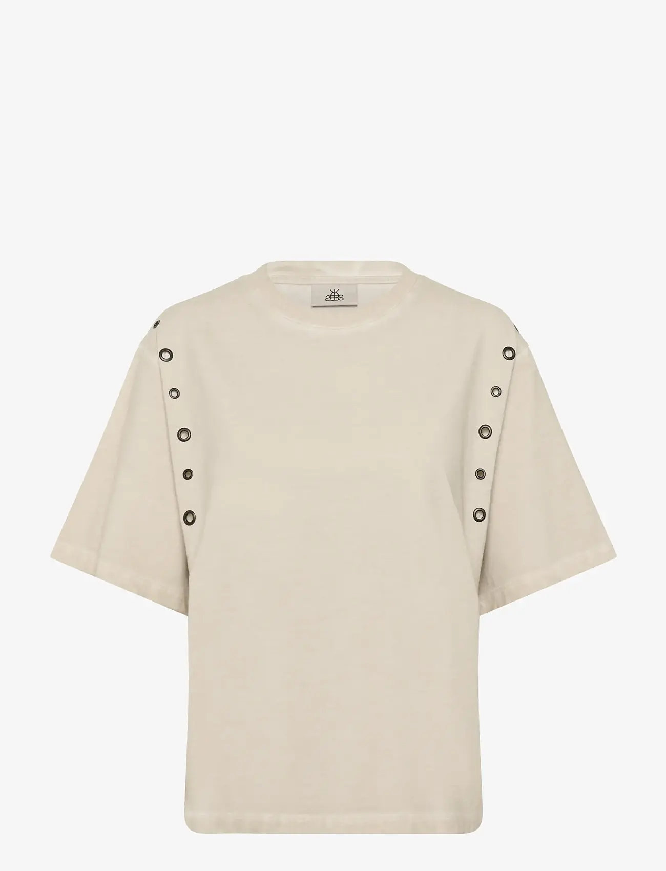 Karen By Simonsen - KBBecilla Tee - t-shirts - pumice stone - 1