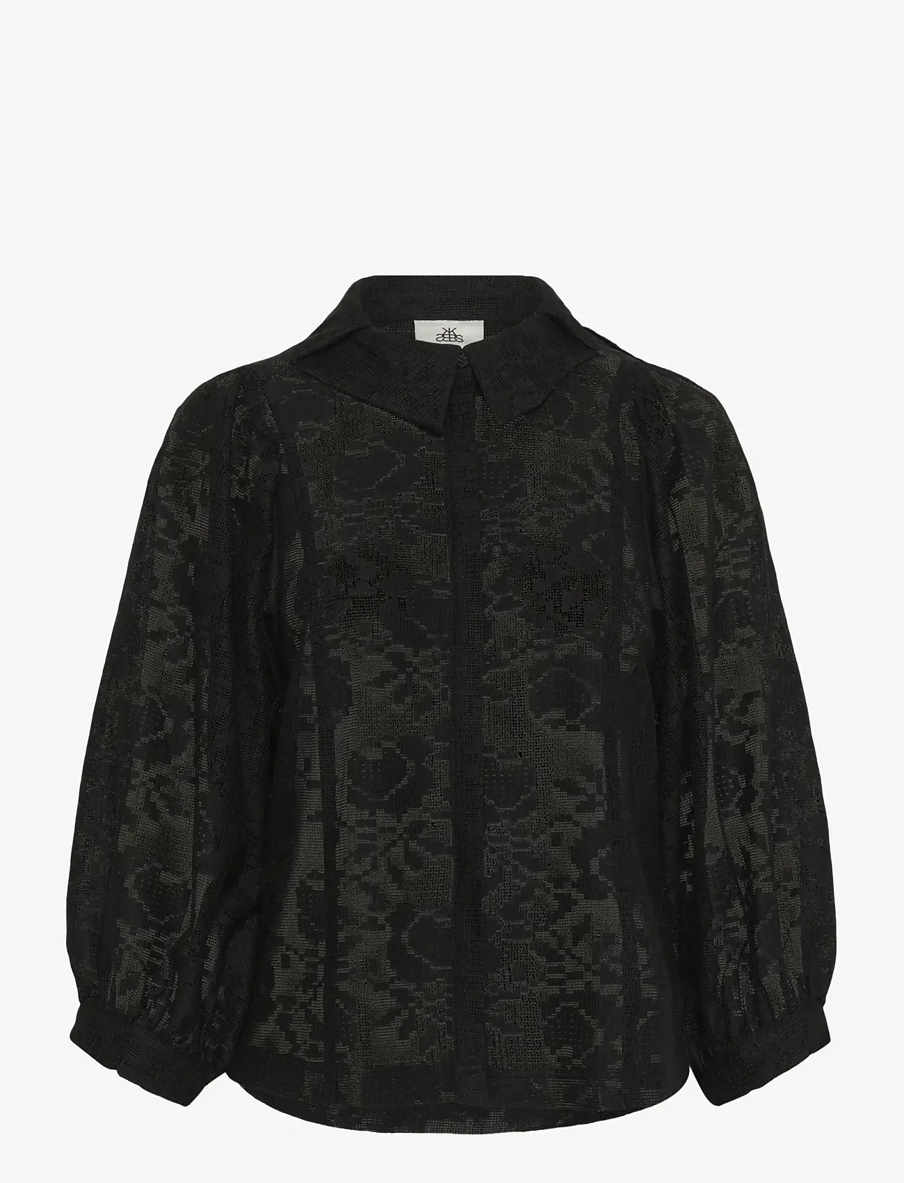 Karen By Simonsen - KBBrynja Frosty Blouse - kortærmede bluser - meteorite - 1