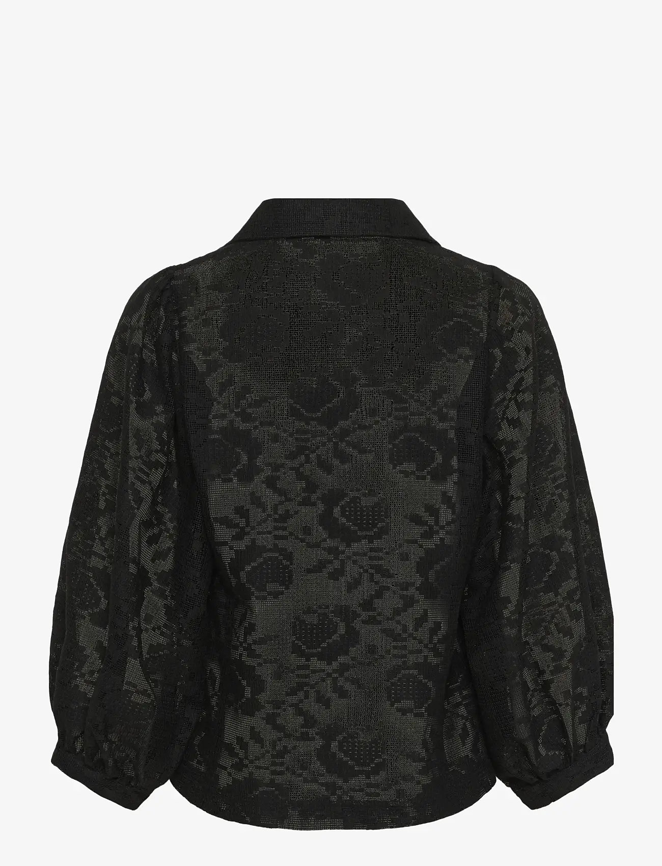 Karen By Simonsen - KBBrynja Frosty Blouse - kortærmede bluser - meteorite - 2