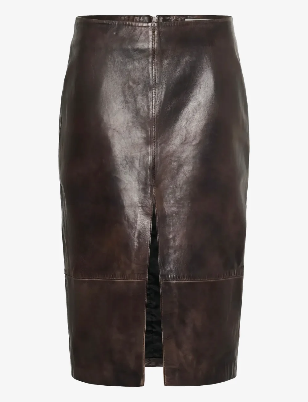 Karen By Simonsen - KBBrooklyn Leather Skirt - lædernederdele - bracken - 1