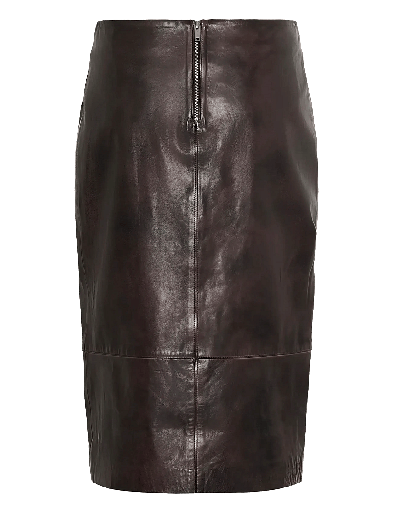 Karen By Simonsen - KBBrooklyn Leather Skirt - lædernederdele - bracken - 2