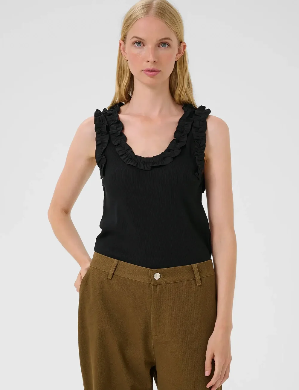 Karen By Simonsen - KBOda Top - Ärmellose tops - meteorite - 0