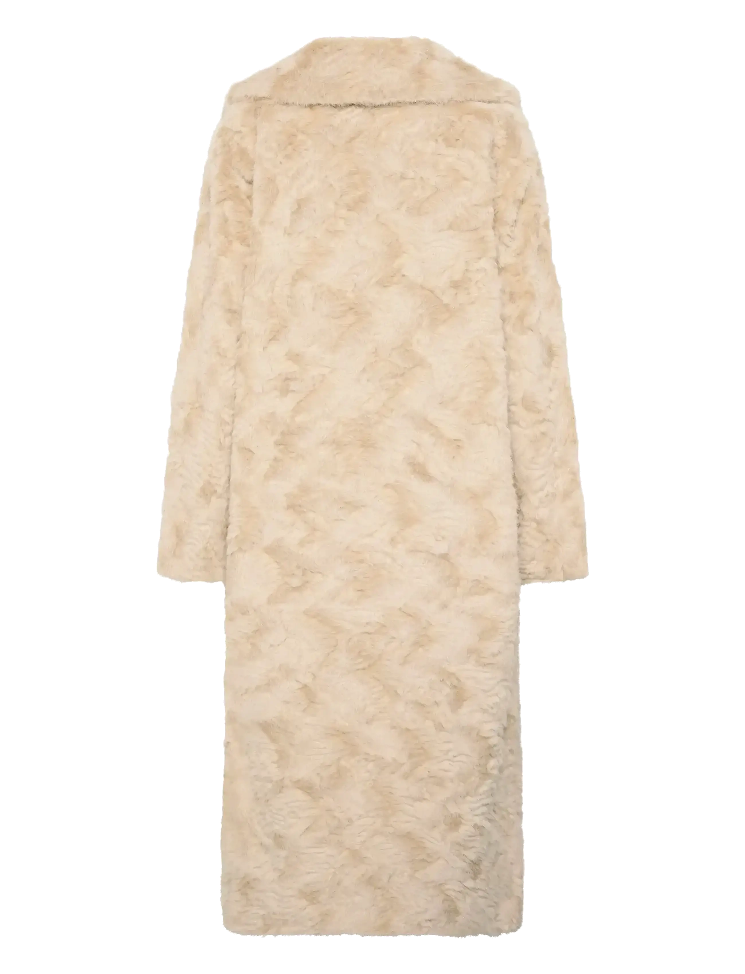 Karen By Simonsen - KBBolinda Fur Coat - kunstkarusnahk - egret - 1