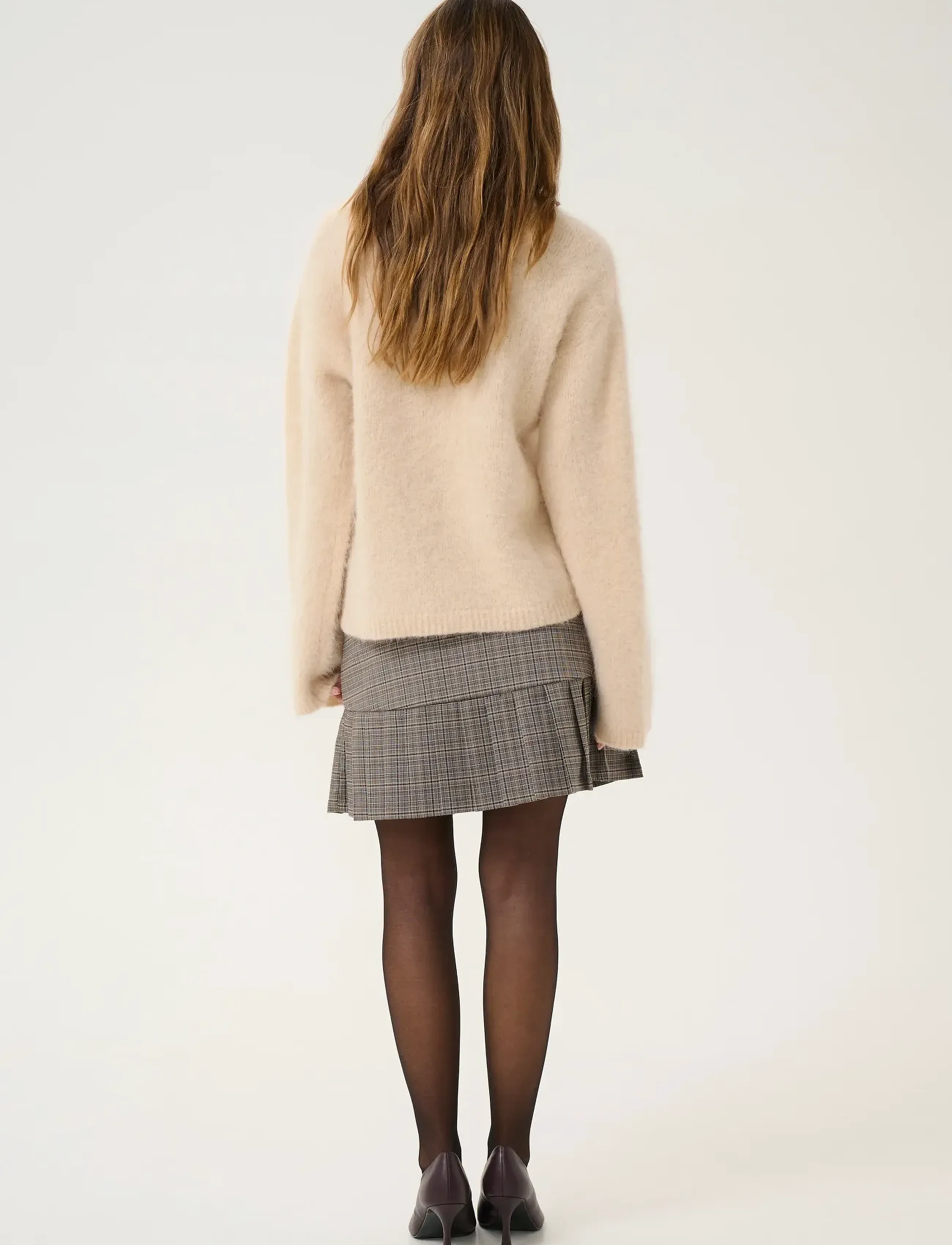 Karen By Simonsen - KBBorg Skirt - jupes plissées - borg check - 4