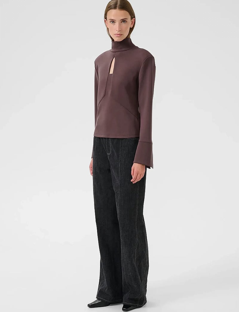 Karen By Simonsen - KBBrittany Turtleneck - langärmlige tops - huckleberry - 3