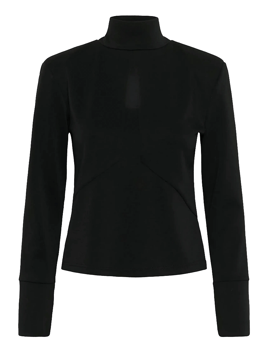 Karen By Simonsen - KBBrittany Turtleneck - långärmade toppar - meteorite - 1