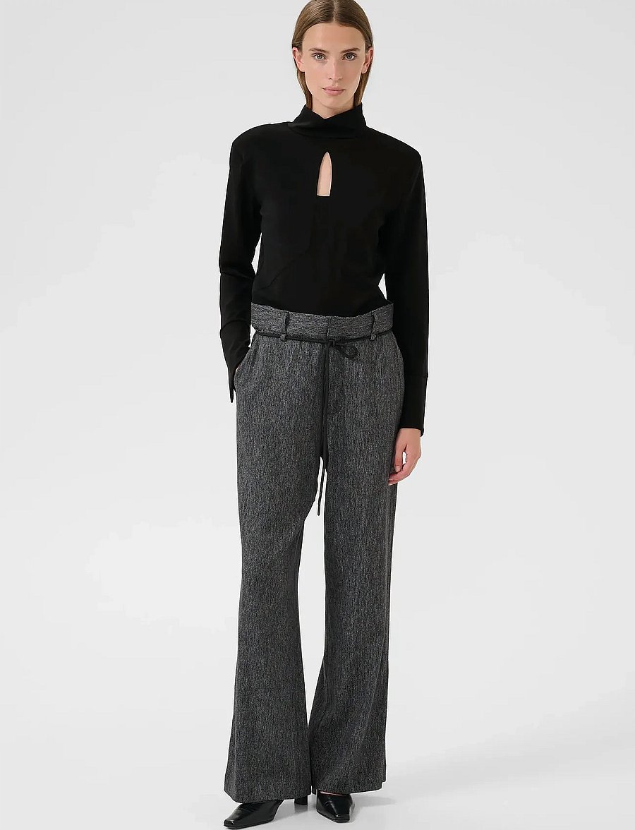 Karen By Simonsen - KBBrittany Turtleneck - långärmade toppar - meteorite - 3