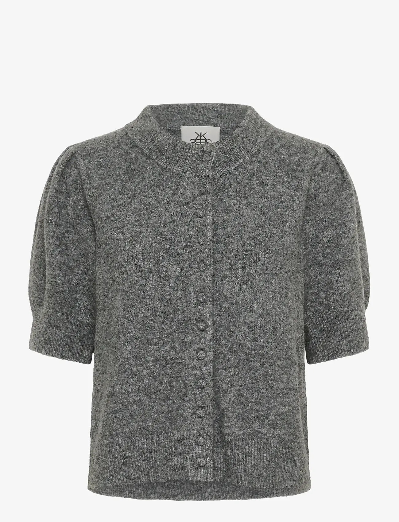 Karen By Simonsen - KBBrona Noabelle Cardigan - cardigans - medium grey melange - 1