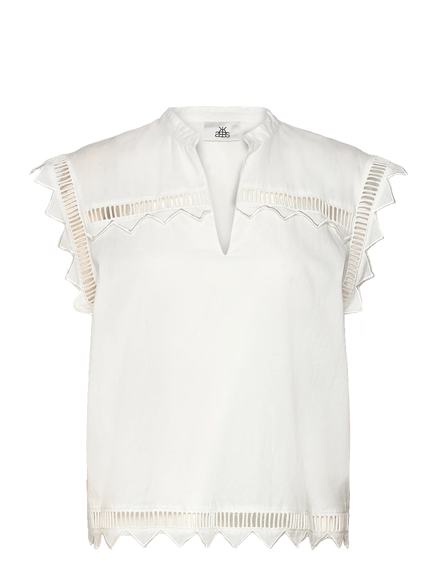 Karen By Simonsen - KBOmmi Shirt Top - sleeveless blouses - bright white - 0
