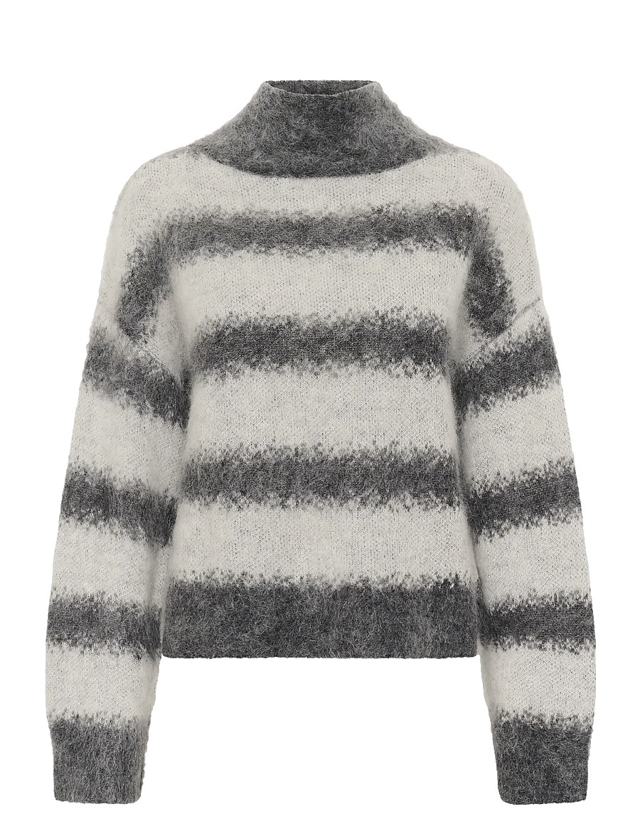 Karen By Simonsen - KBChase Turtleneck - striktrøjer - thunderstorm - 1