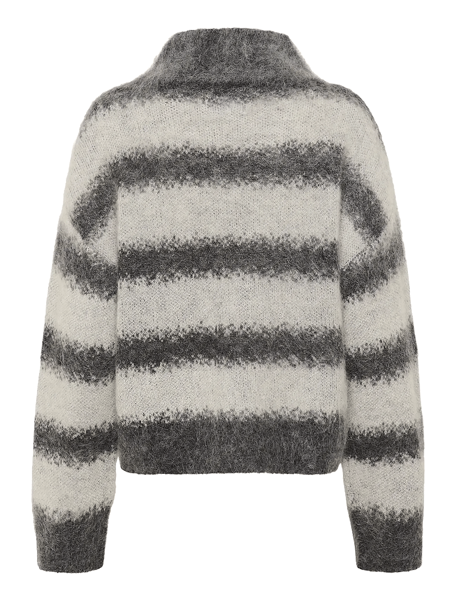 Karen By Simonsen - KBChase Turtleneck - striktrøjer - thunderstorm - 2