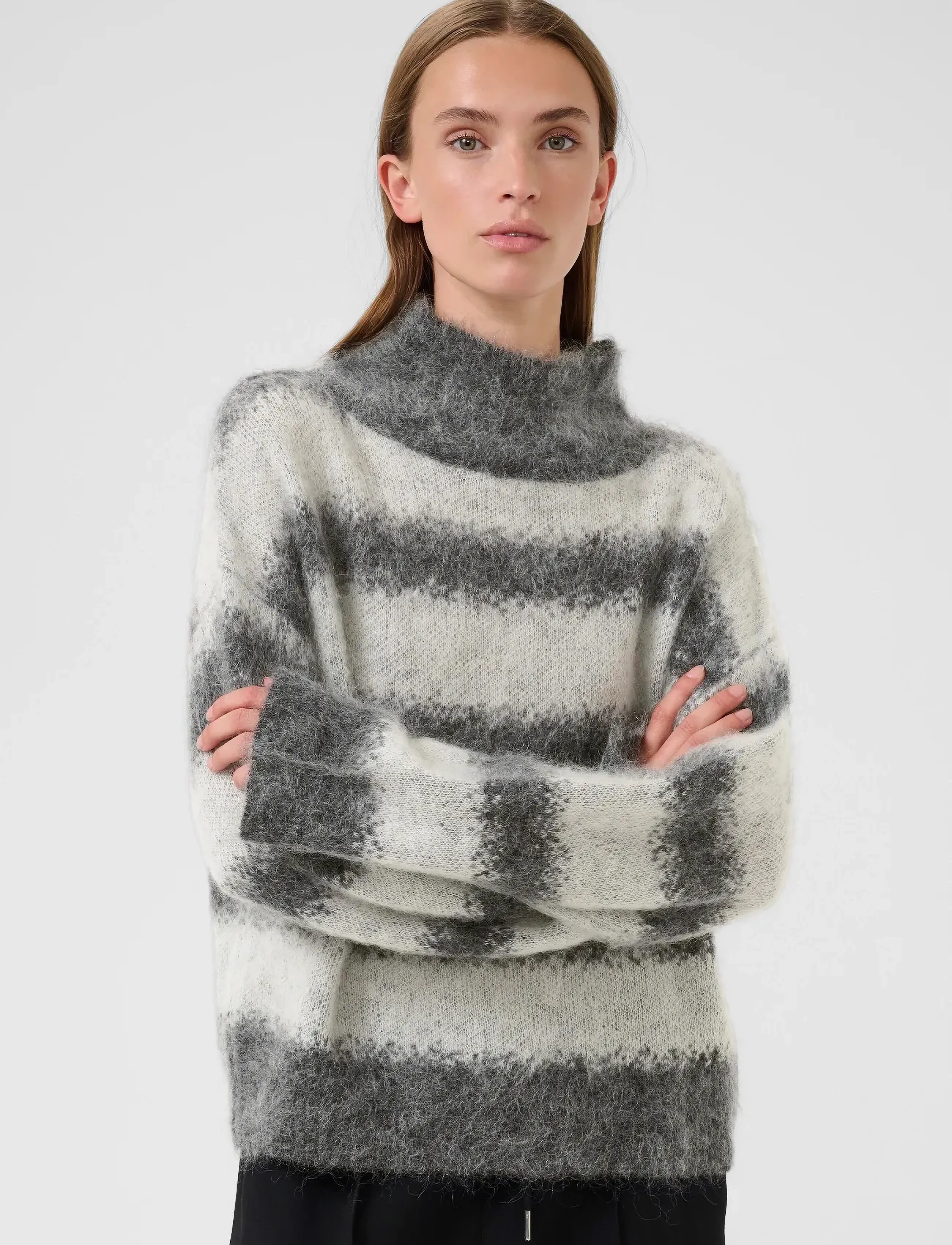 Karen By Simonsen Kbchase Turtleneck, M, Knitwear, Grau - Jumpers, Frauen