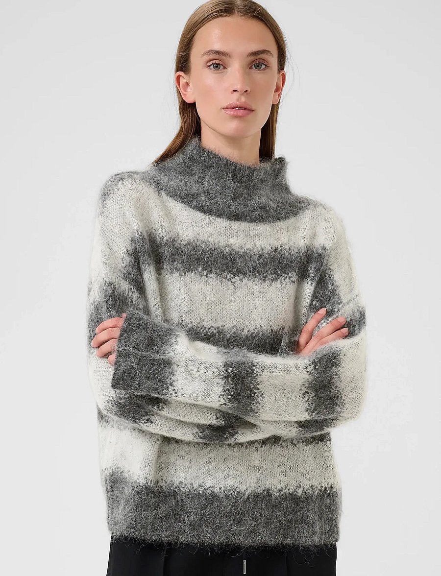 Karen By Simonsen - KBChase Turtleneck - striktrøjer - thunderstorm - 0