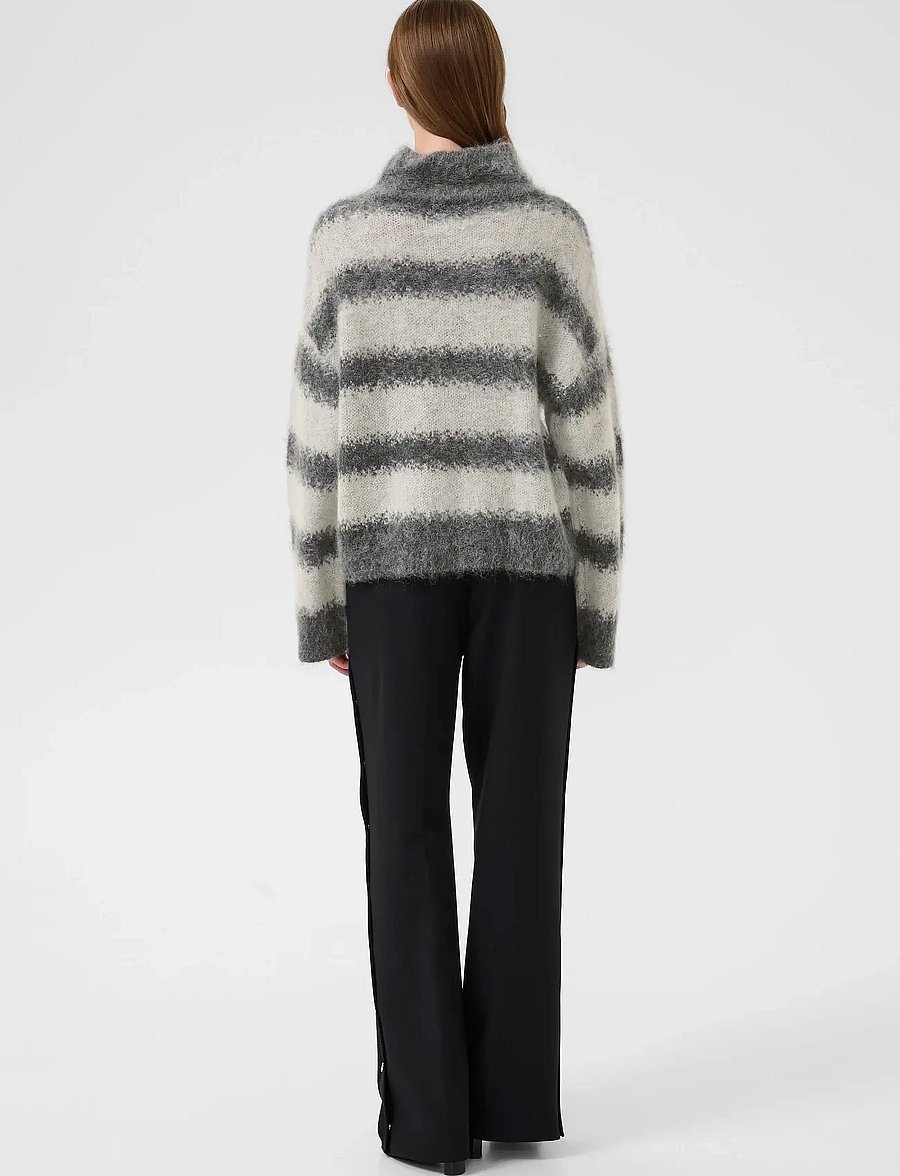 Karen By Simonsen - KBChase Turtleneck - striktrøjer - thunderstorm - 4