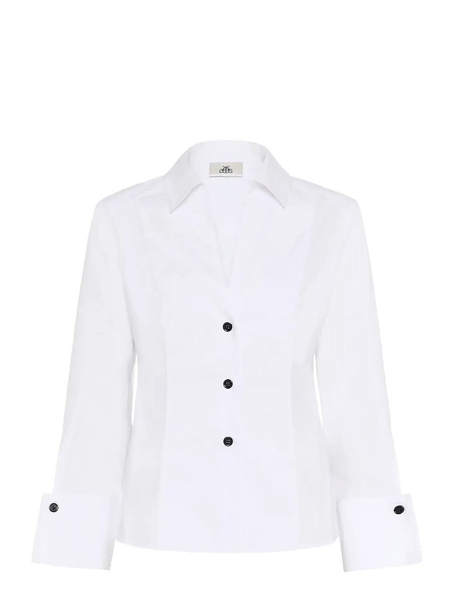 Karen By Simonsen - KBClaudia Shirt - långärmade skjortor - bright white - 0