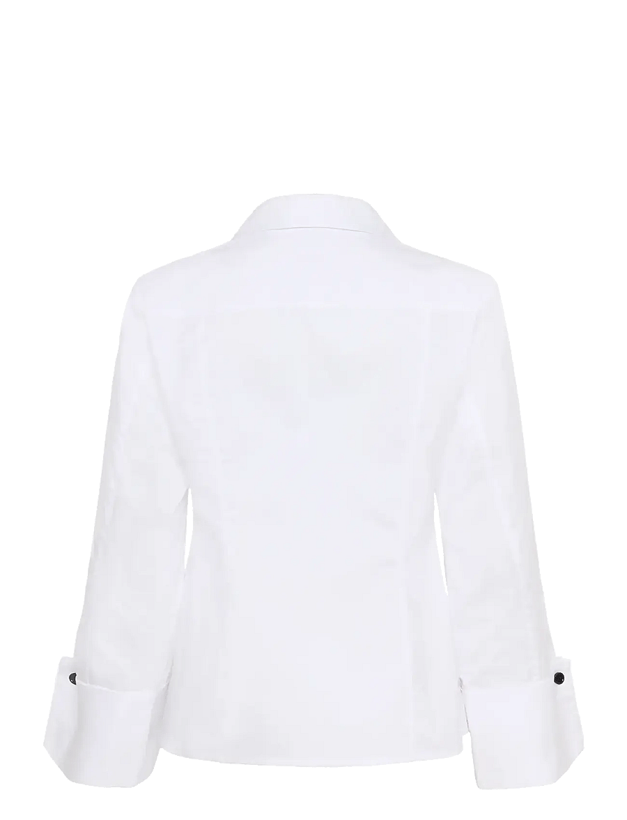 Karen By Simonsen - KBClaudia Shirt - långärmade skjortor - bright white - 1