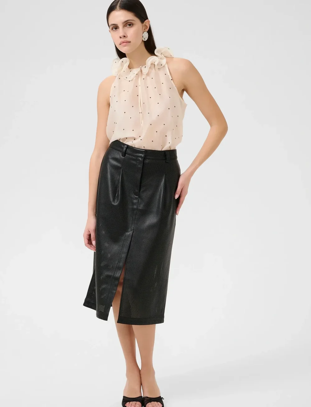 Karen By Simonsen - KBCeleste Skirt - midi nederdele - meteorite - 3