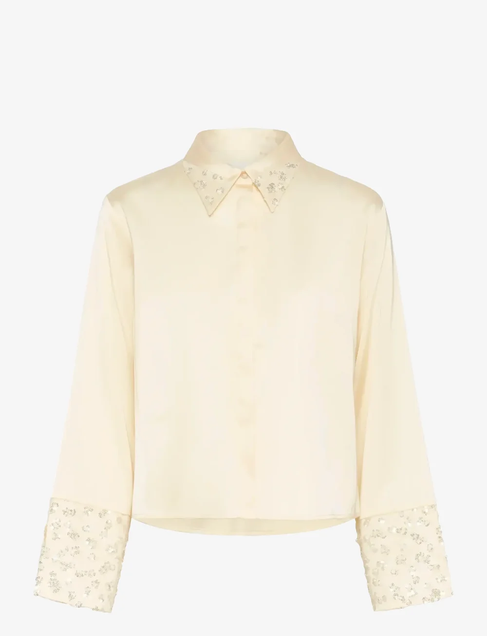 Karen By Simonsen - KBCarmen Shirt - langärmlige hemden - egret - 1