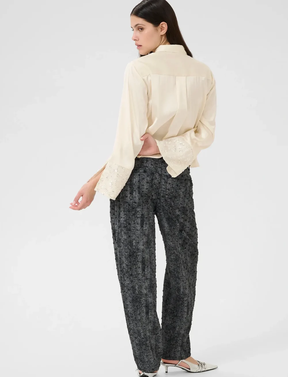 Karen By Simonsen - KBCarmen Shirt - langärmlige hemden - egret - 4