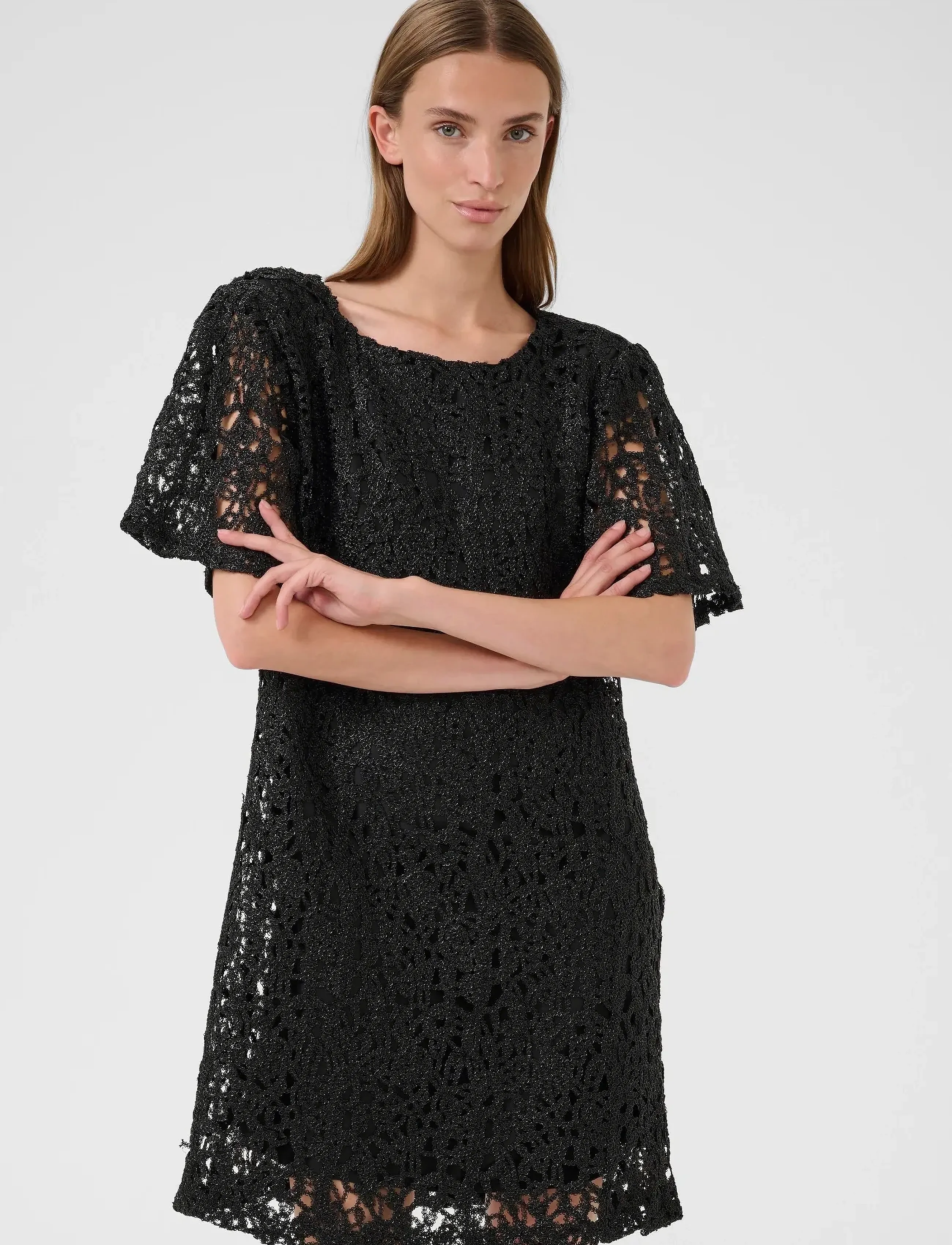 Karen By Simonsen Kbundina Short Dress, Kvinder, Blonde Kort Kjole, Sort, Str: 38