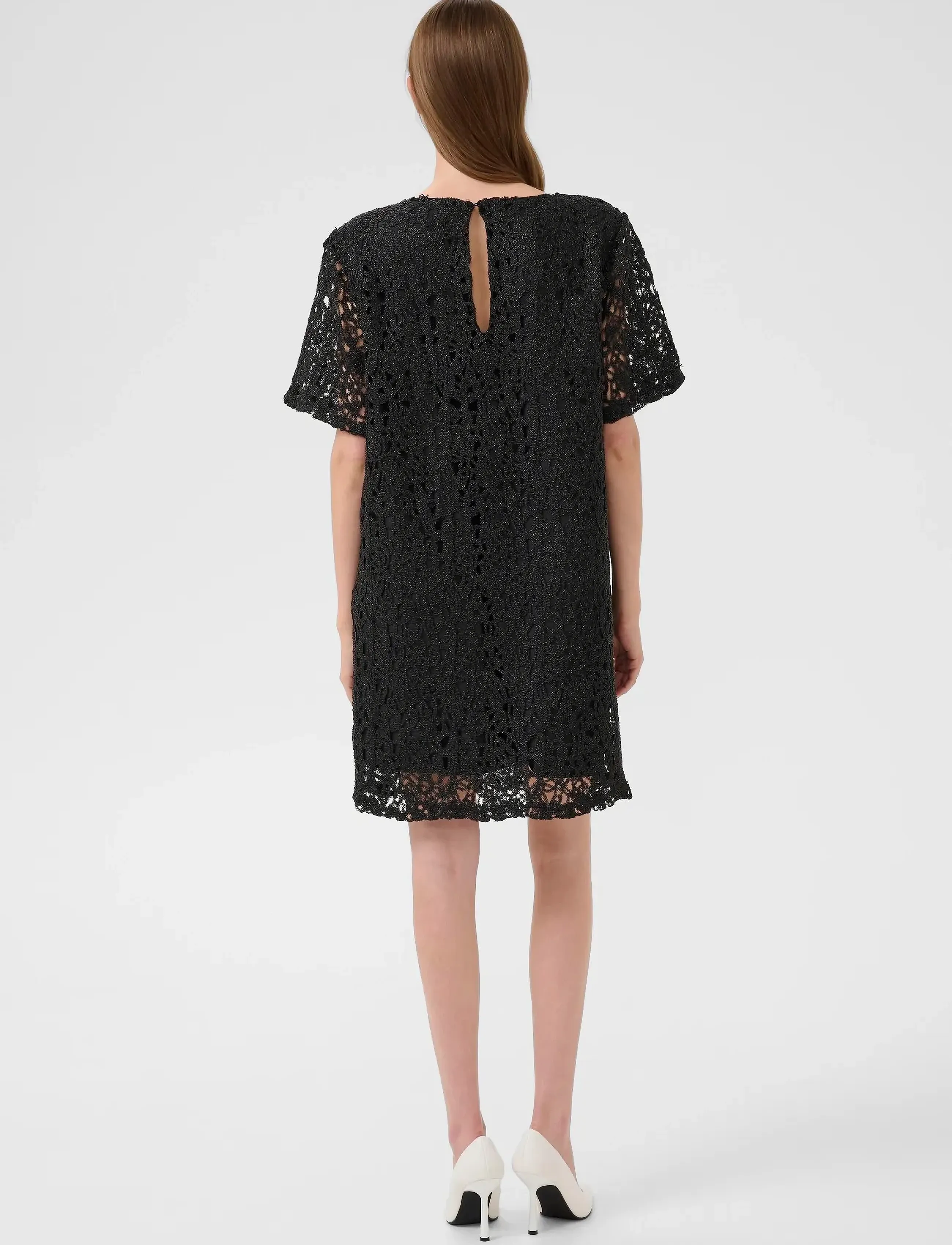 Karen By Simonsen - KBUndina Short Dress - sukienki koronkowe - meteorite - 4