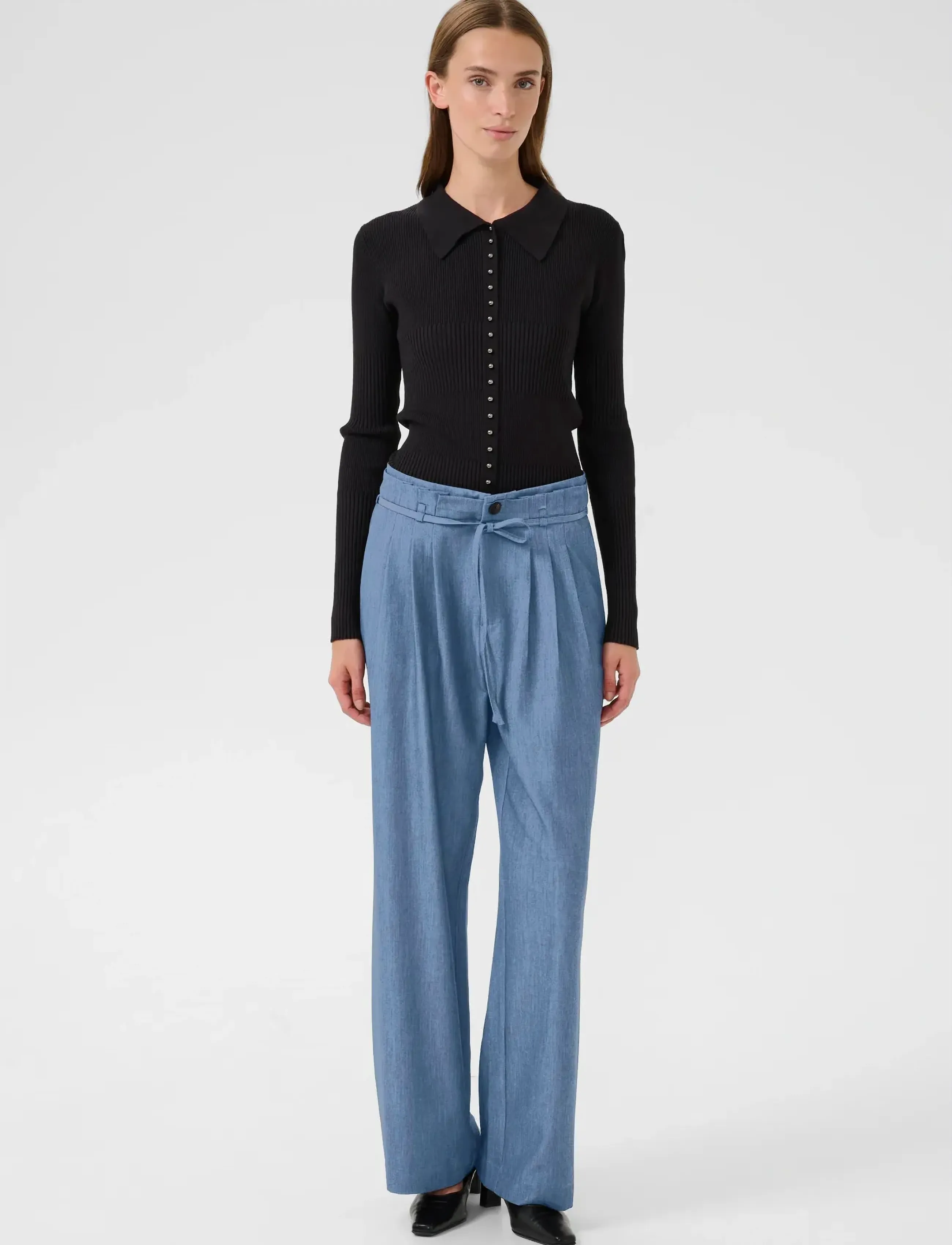 Karen By Simonsen - KBRo Solid Pants - party wear at outlet prices - coronet blue - 3