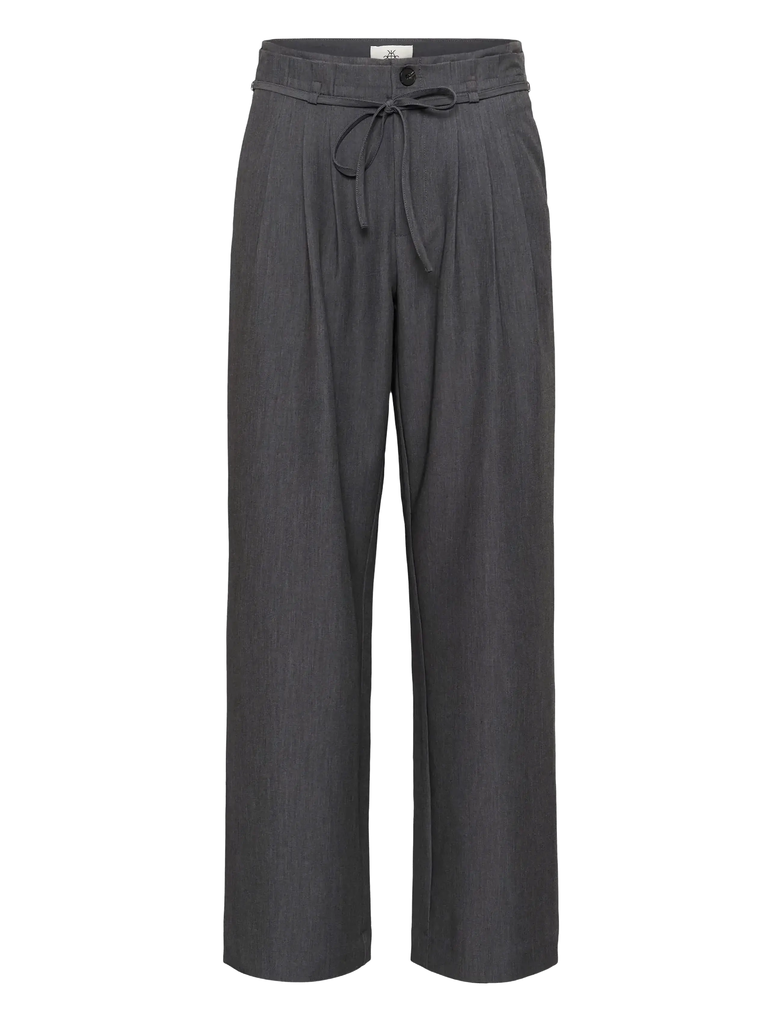 Karen By Simonsen KBRo Solid Pants - Bukser - DARK GRAY MELANGE / grey