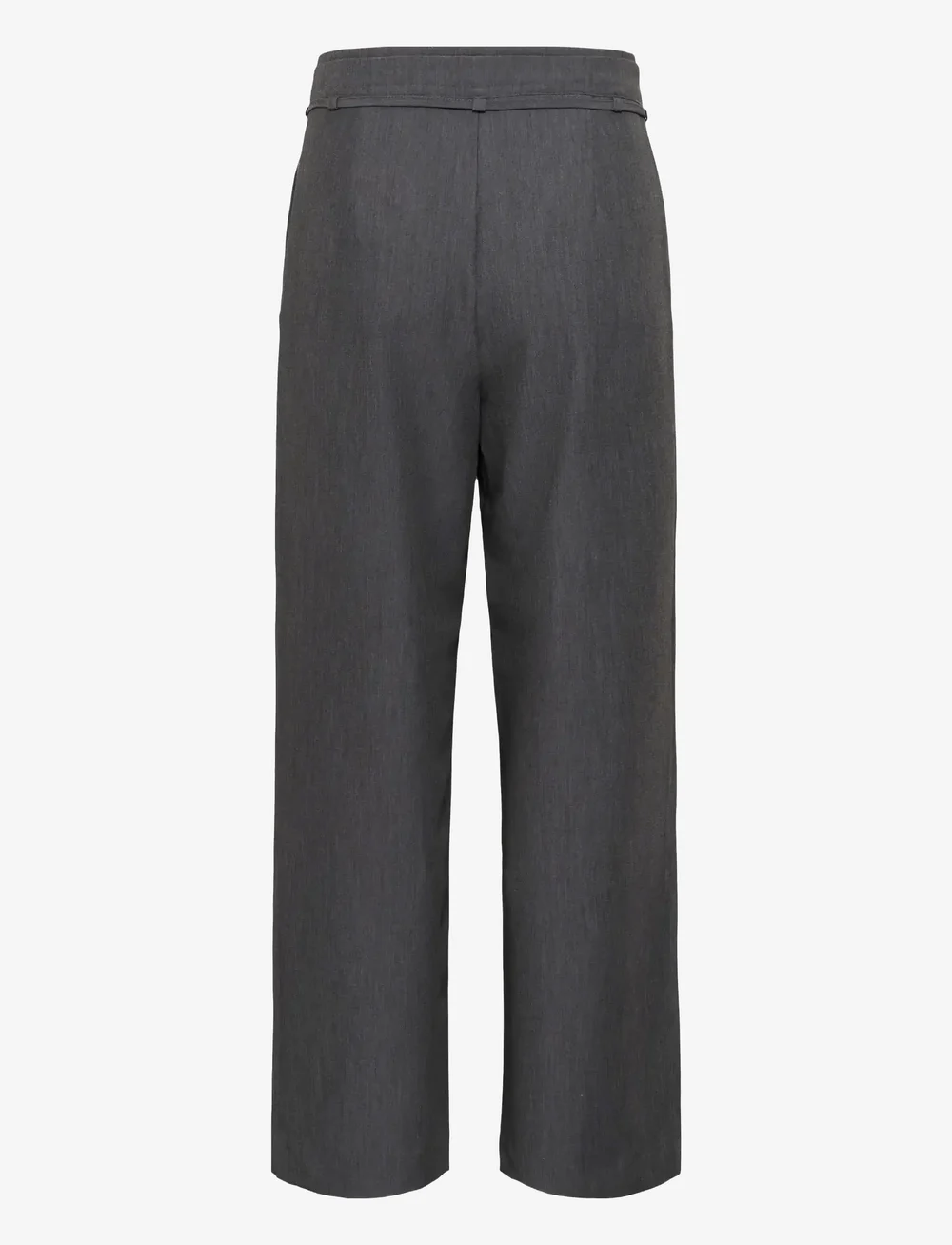 Karen By Simonsen - KBRo Solid Pants - bukser med brede ben - dark gray melange - 2