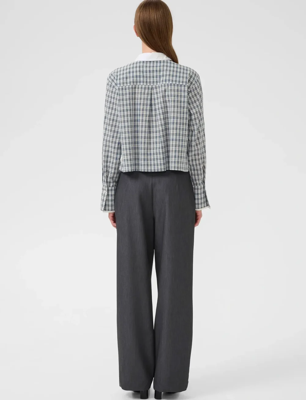 Karen By Simonsen - KBCapri Shirt - langærmede skjorter - capri check blue - 4