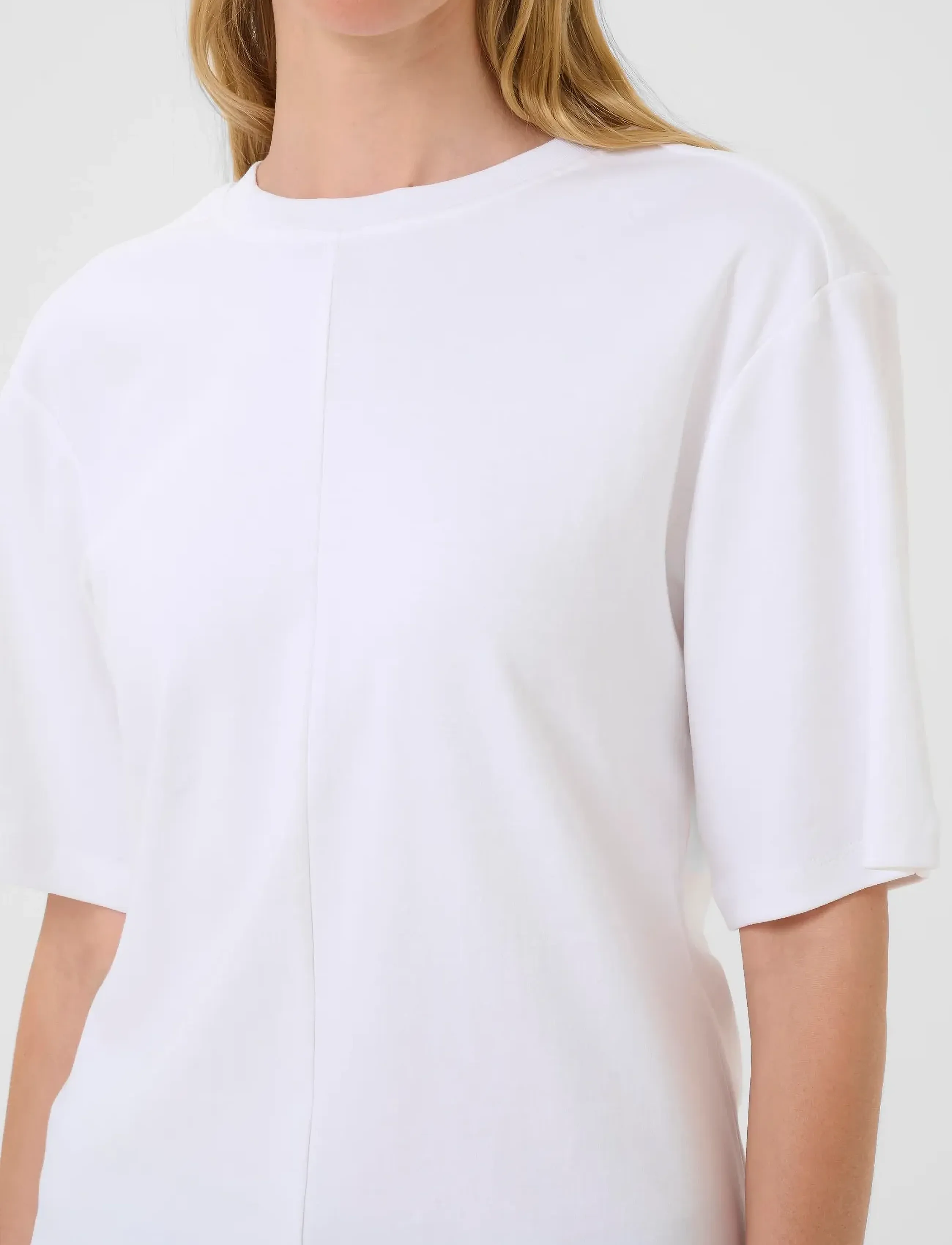 Karen By Simonsen - KBNooma Waist Tee - stuttermarbolir - bright white - 5