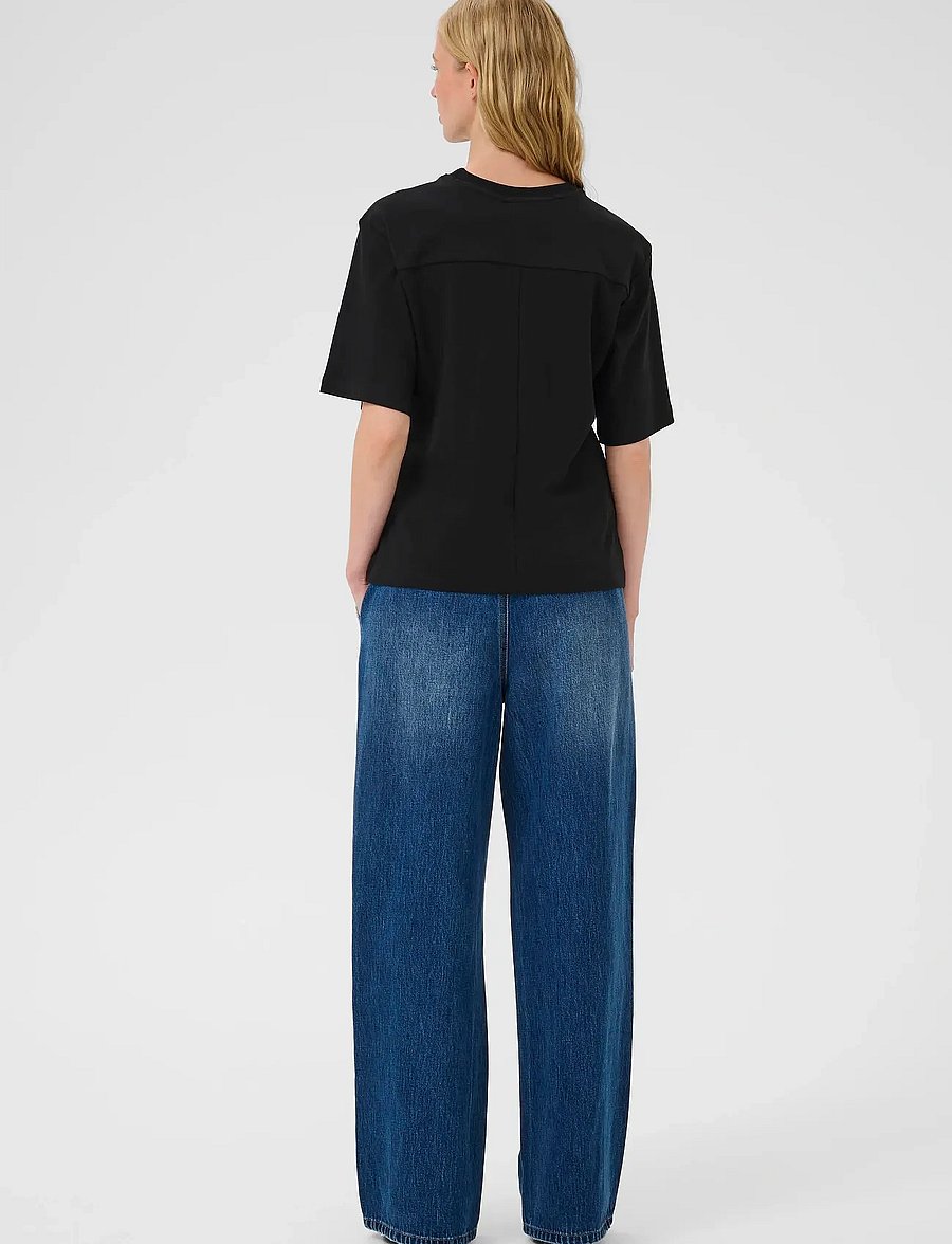 Karen By Simonsen - KBNooma Waist Tee - t-shirts - meteorite - 4