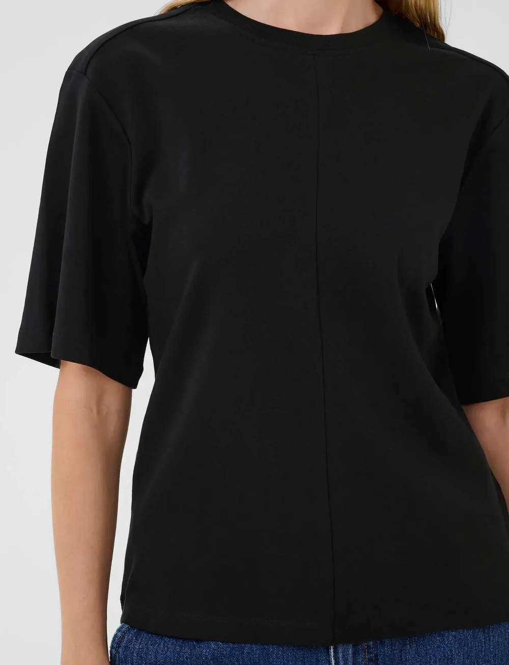 Karen By Simonsen - KBNooma Waist Tee - t-särgid - meteorite - 5