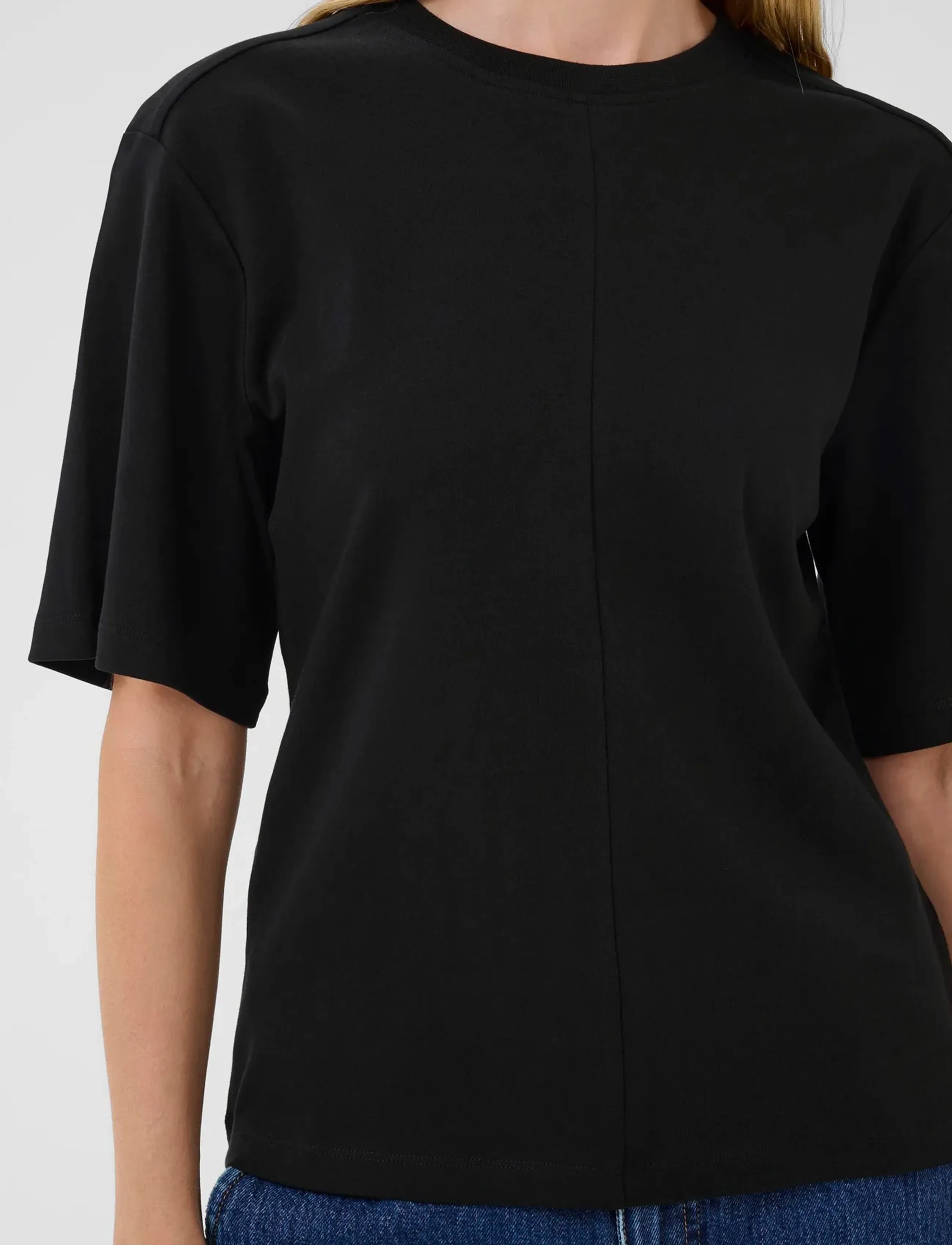 Karen By Simonsen - KBNooma Waist Tee - t-shirts - meteorite - 5