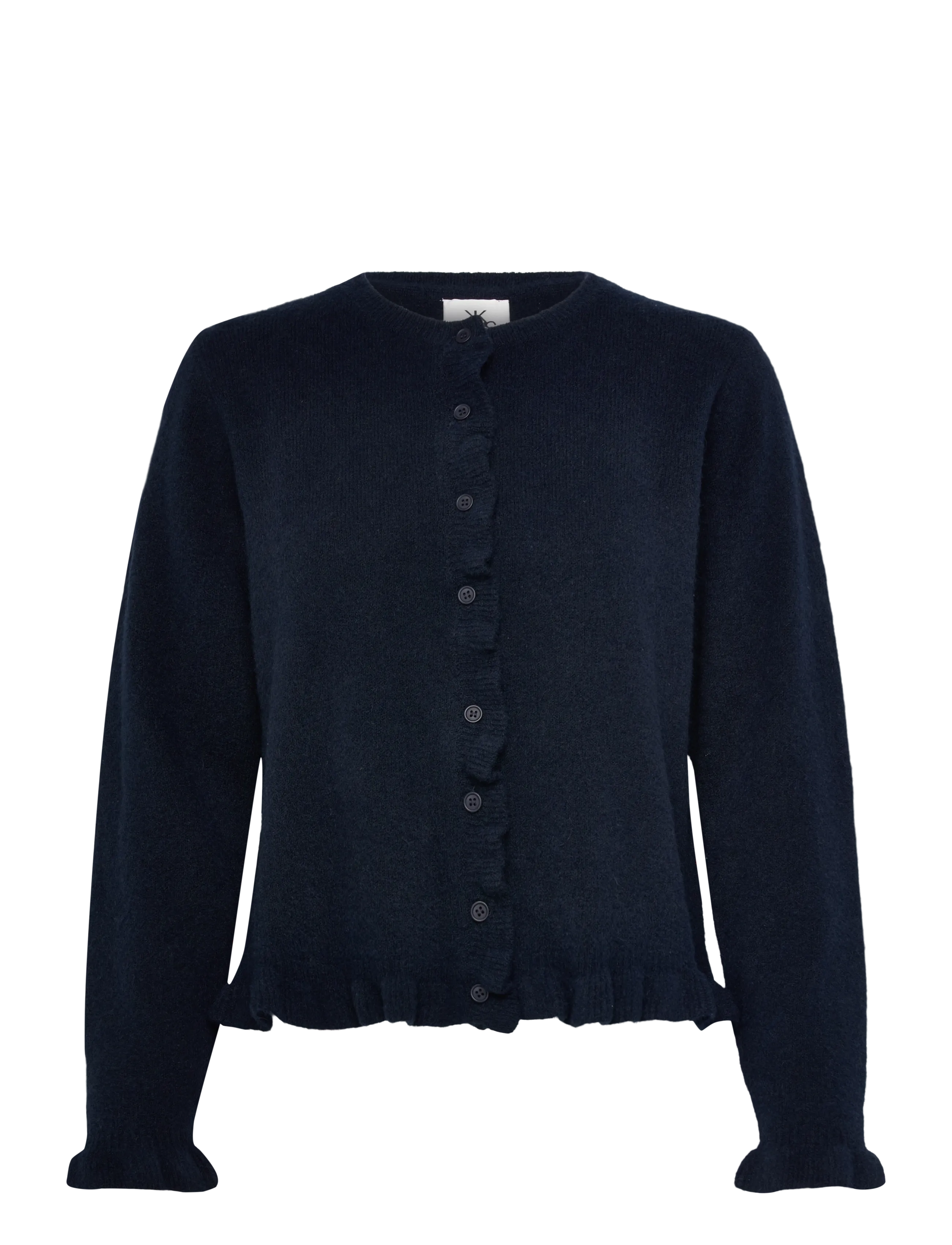 Karen By Simonsen KBNoabelle Frill Cardigan - Karen By Simonsen - INKWELL / navy