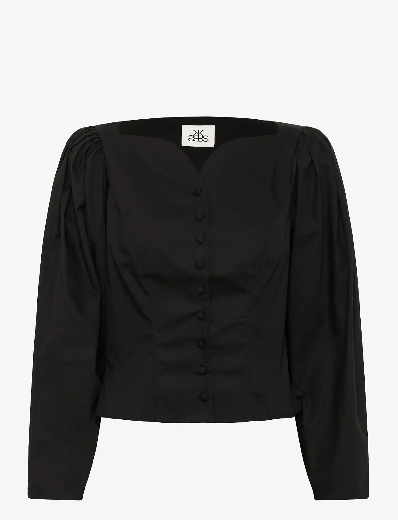 Karen By Simonsen - KBClaudia LS Shirt - langærmede skjorter - meteorite - 0