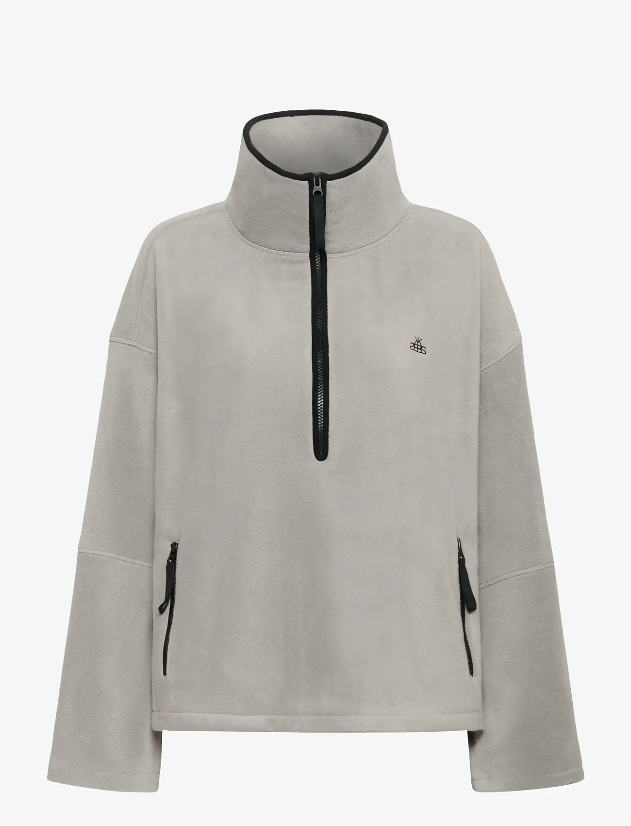 Karen By Simonsen - KBWenna Fleece Pullover - midlayer-jakker - flint gray - 1